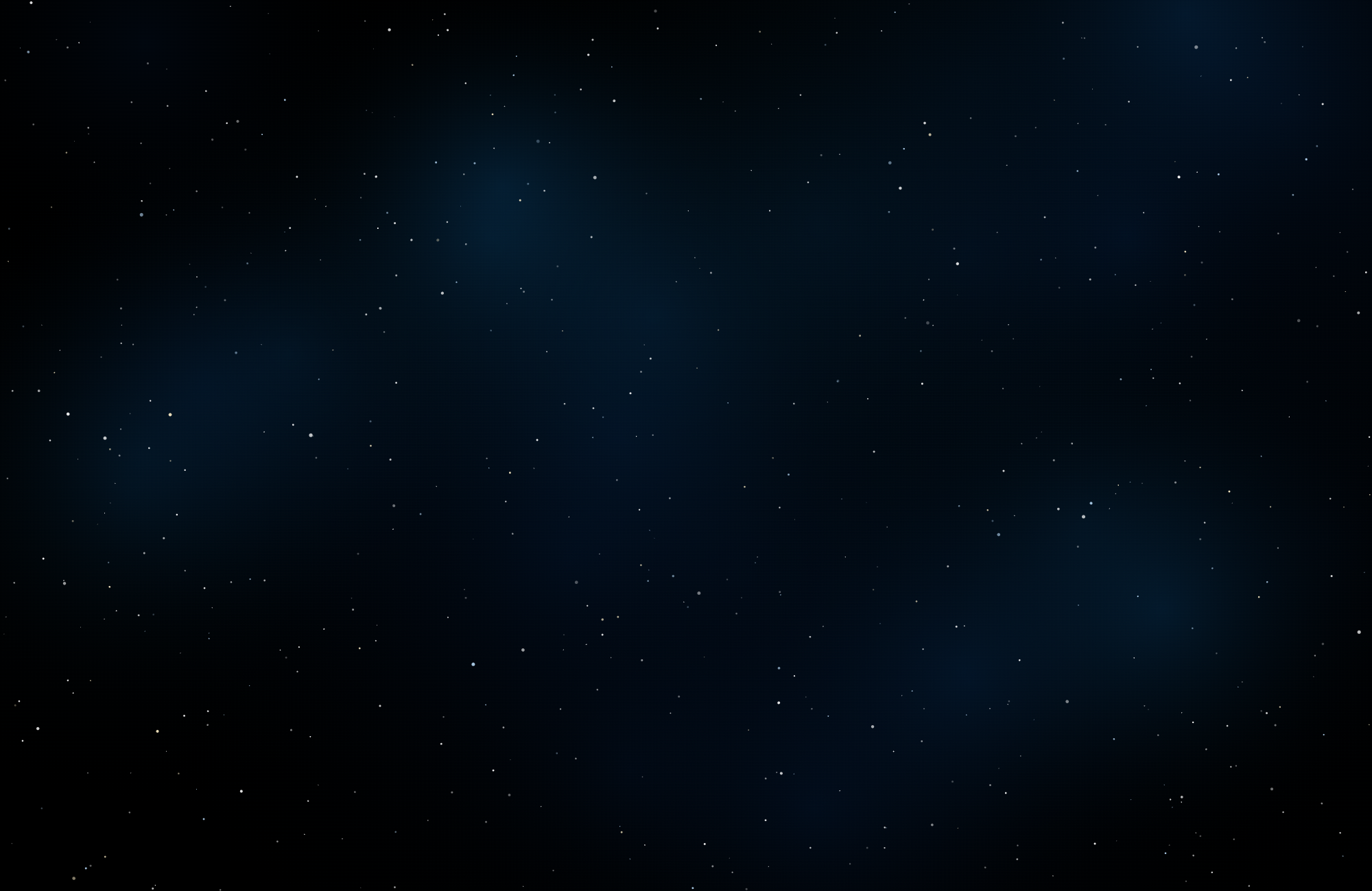 Deep blue nebula and starfield